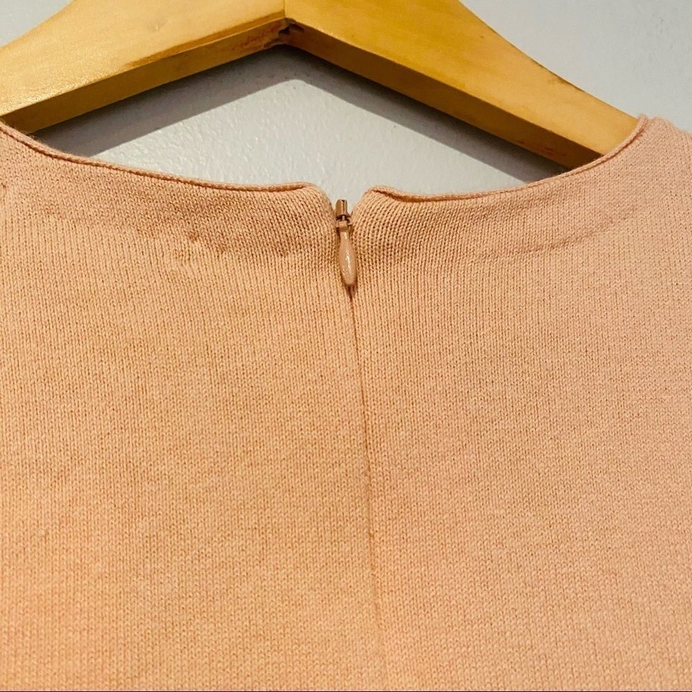 Tyler Boe Peach Cindy Inverted-Pleat A-Line Dress Size Small - Picture 4 of 6